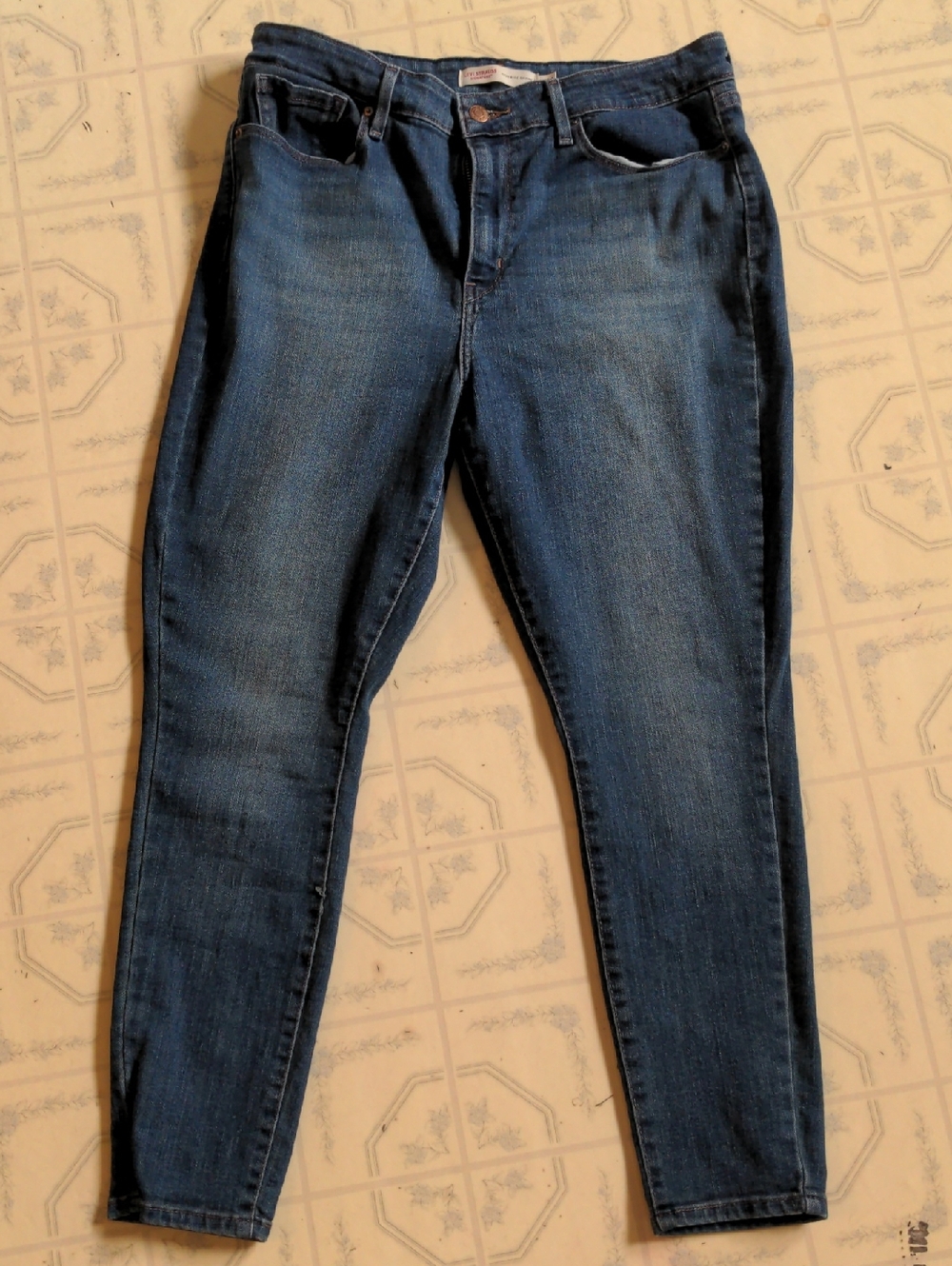 Levi Strauss Signature High-rise Skinny Jeans Stretchy Size 14 short 32x28